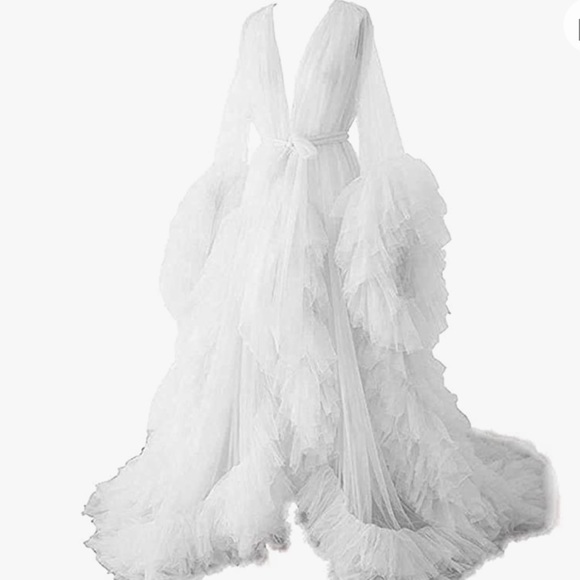 Tulle Puffy Robe - Picture 3 of 7